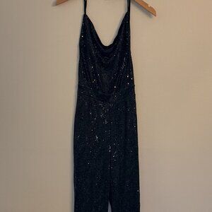Sincerely Jules Black Sequin Jumpsuit